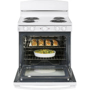 GE 30-inch Freestanding Electric Range JBS460DMWW