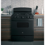 GE 30-inch Freestanding Gas Range with Front Controls JGBS10DEMBB