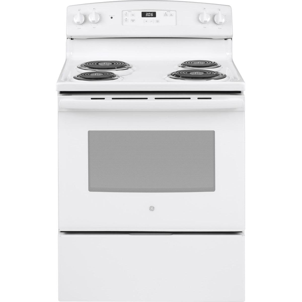 GE 30-inch Freestanding Electric Range JBS360DMWW