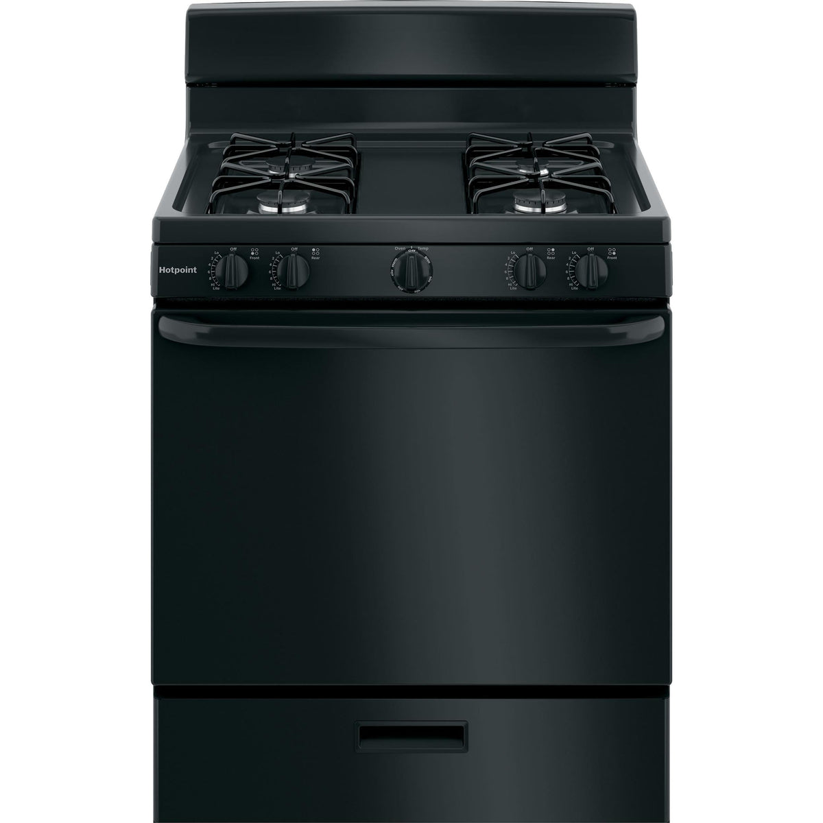 Hotpoint 30-inch Freestanding Gas Range RGBS300DMBB