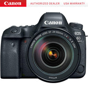 Canon EOS 6D Mark II 26.2MP Full-Frame Digital SLR Camera with 24-105mm IS II USM Lens