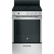 GE 24-inch Freestanding Electric Range with Steam Clean JAS640RMSS