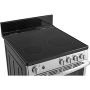 GE 24-inch Freestanding Electric Range with Steam Clean JAS640RMSS