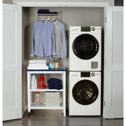 GE 4.1 cu.ft. Ventless Electric Dryer with Stainless Steel Drum GFT14ESSMWW
