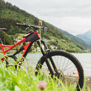 Deco Essentials Bike Frame Cell Phone Mount, Touch Screen Compatibility, Dual Storage Pockets
