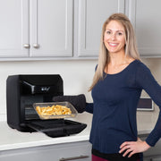Deco Chef 7-in-1 Digital 10.5QT Air Fryer Convection Oven with Simple Touch Display, Black