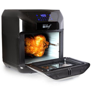 Deco Chef 7-in-1 Digital 10.5QT Air Fryer Convection Oven with Simple Touch Display, Black