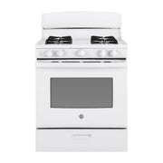 GE JGBS30DEKWW 4.8 cu.ft. 30" Freestanding Gas Range with 4 Sealed Burners - White