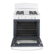 GE JGBS30DEKWW 4.8 cu.ft. 30" Freestanding Gas Range with 4 Sealed Burners - White