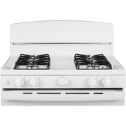 GE JGBS30DEKWW 4.8 cu.ft. 30" Freestanding Gas Range with 4 Sealed Burners - White