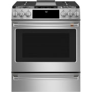 Café 30-inch Slide-in Gas Range with Convection Technology CGS700P2MS1