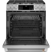 Café 30-inch Slide-in Dual-Fuel Range with Convection Technology C2S900P2MS1