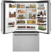 Café 36-inch, 27.8 cu.ft. Freestanding French 3-Door Refrigerator with External Water and ice Dispensing System CFE28TP2MS1