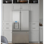 Café 36-inch, 27.8 cu.ft. Freestanding French 3-Door Refrigerator with External Water and ice Dispensing System CFE28TP2MS1