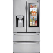 LG 36-inch, 27.8 cu.ft. Freestanding French 4-Door Refrigerator with Slim SpacePlus® Ice System LMXS28596S