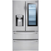 LG 36-inch, 27.8 cu.ft. Freestanding French 4-Door Refrigerator with Slim SpacePlus® Ice System LMXS28596S