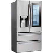 LG 36-inch, 27.8 cu.ft. Freestanding French 4-Door Refrigerator with Slim SpacePlus® Ice System LMXS28596S