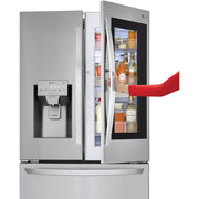 LG 36-inch, 27.8 cu.ft. Freestanding French 4-Door Refrigerator with Slim SpacePlus® Ice System LMXS28596S