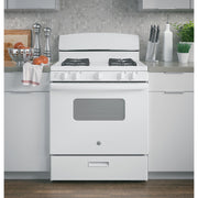 GE 30-inch Freestanding Gas Range with Front Controls JGBS10DEMWW