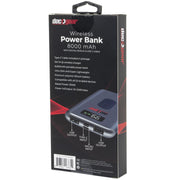 Deco Gear Power Bank 8000 mAh Digital Display with Wireless Device Charging