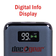 Deco Gear Power Bank 8000 mAh Digital Display with Wireless Device Charging