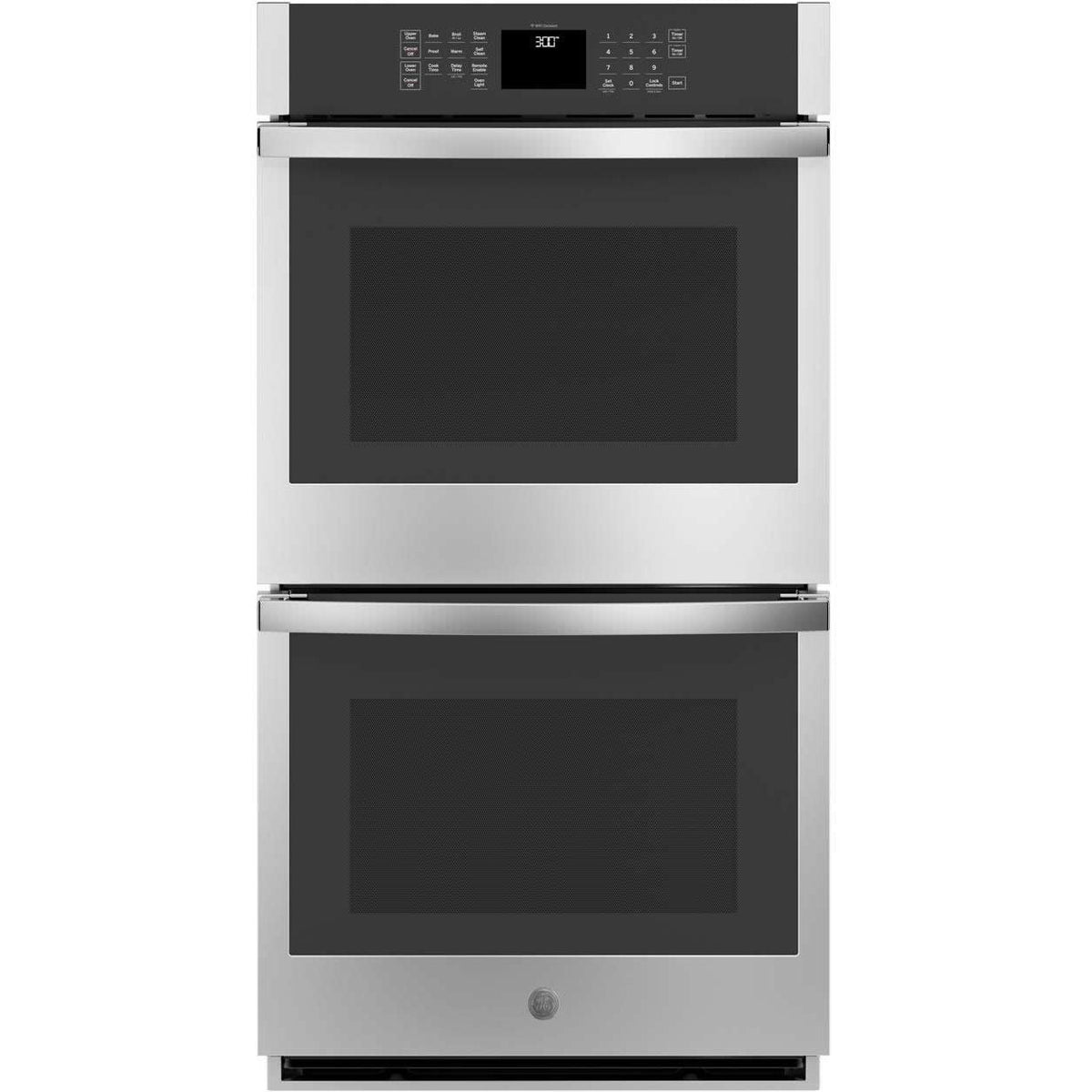 GE 27-inch, 8.6 cu.ft. Built-in Double Wall Oven with Wi-Fi Connectivity JKD3000SNSS