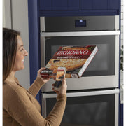 GE 27-inch, 8.6 cu.ft. Built-in Double Wall Oven with Wi-Fi Connectivity JKD3000SNSS