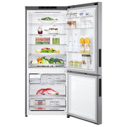 LG 28-inch, 14.7 cu.ft. Counter-Depth Bottom Freezer Refrigerator with Multi-Air Flow Cooling LBNC15231V