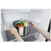 LG 28-inch, 14.7 cu.ft. Counter-Depth Bottom Freezer Refrigerator with Multi-Air Flow Cooling LBNC15231V