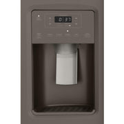 GE 36-inch, 25.1 cu.ft. Freestanding Side-by-Side Refrigerator with Water and Ice Dispensing System GSS25IMNES