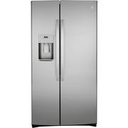 GE 36-inch, 25.1 cu.ft. Freestanding Side-by-Side Refrigerator with Water and Ice Dispensing System GSS25IYNFS