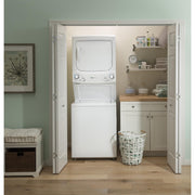 GE Stacked Washer/Dryer Electric Laundry Center GUD27EESNWW