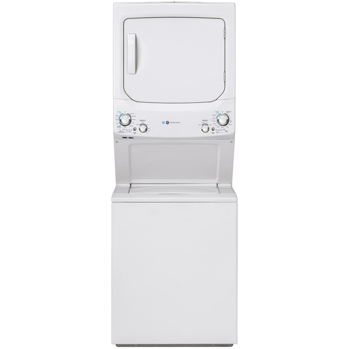 GE Stacked Washer/Dryer Gas Laundry Center GUD27GESNWW