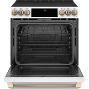 Café 30-inch Slide-in Electric Range with Warming Drawer CES700P4MW2
