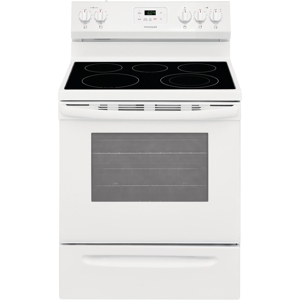 Frigidaire 30-inch Freestanding Electric Range with Even Baking Technology FCRE3052AW