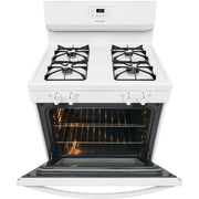 Frigidaire 30-inch Freestanding Gas Range with Even Baking Technology FCRG3015AW