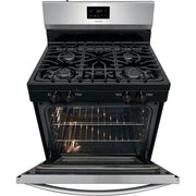 Frigidaire 30-inch Freestanding Gas Range with Even Baking Technology FCRG3051AS