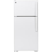 GE 28-inch, 15.6 cu.ft. Freestanding Top-Freezer Refrigerator with ClimateKeeper™ GTE16DTNLWW