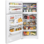 GE 28-inch, 15.6 cu.ft. Freestanding Top-Freezer Refrigerator with ClimateKeeper™ GTE16DTNLWW