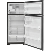 GE 28-inch, 16.6 cu.ft. Freestanding Top Freezer Refrigerator with Internal Ice Maker GIE17GSNRSS
