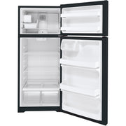 GE 17.5 cu. ft. Top Freezer Refrigerator with Factory-Installed Icemaker GIE18DTNRBB