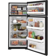 GE 28-inch, 17.5 cu. ft. Top-Freezer Refrigerator GTE18DTNRBB