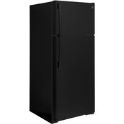 GE 28-inch, 17.5 cu. ft. Top-Freezer Refrigerator GTE18DTNRBB