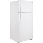GE 17.5 cu. ft. Top Freezer Refrigerator with Factory-Installed Icemaker GIE18DTNRWW