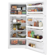 GE 28-inch, 17.5 cu. ft. Top-Freezer Refrigerator GTS18DTNRWW