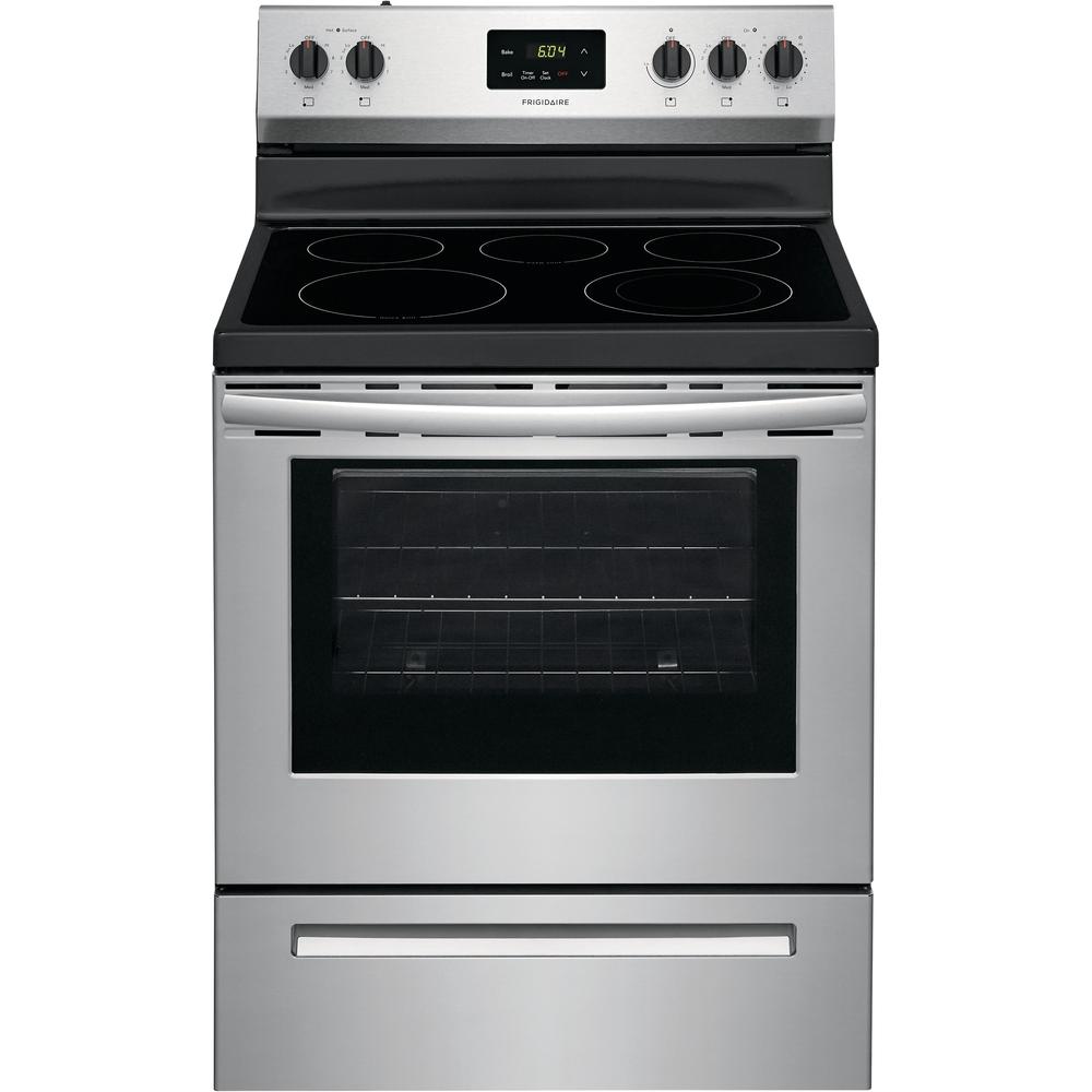 Frigidaire 30-inch Freestanding Electric Range with Even Baking Technology FCRE3052AS