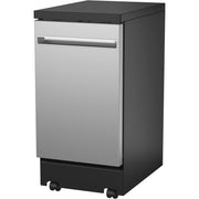GE Portable Dishwasher with Sanitize Option GPT145SSLSS