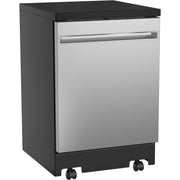 GE Portable Dishwasher with Sanitize Option GPT225SSLSS