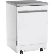 GE Portable Dishwasher with Sanitize Option GPT225SGLWW