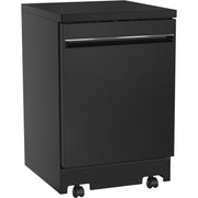 GE Portable Dishwasher with Sanitize Option GPT225SGLBB